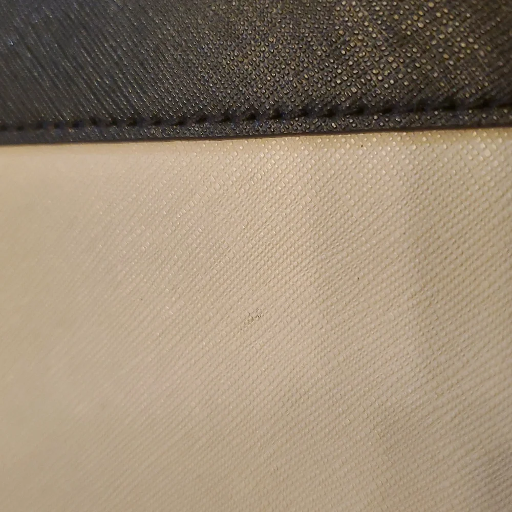 Kate Spade New York Saffiano Black and‎ Cream Crossbody Bag